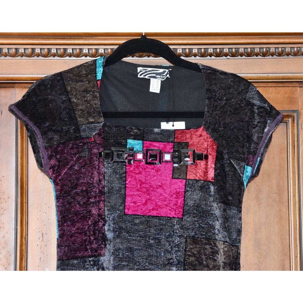 ROBERTO NALDI Collezioni Color Block Evening Party Dress Size 42/6 NEW!!! - Picture 2 of 4